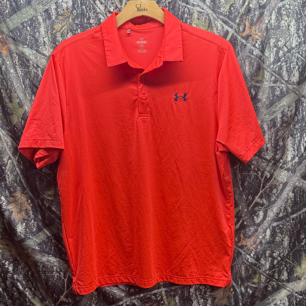 Under Armour Men's Bright Red Polo Shirt